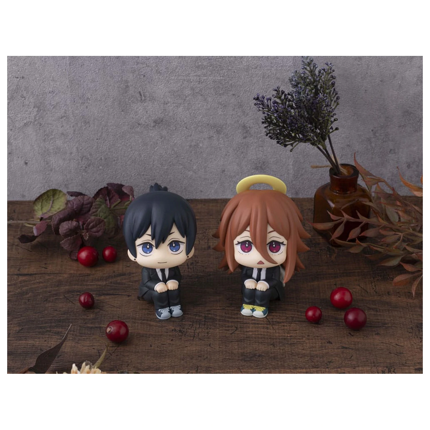 Chainsaw Man The Movie: Reze Arc Look Up PVC Statuie Aki Hayakawa Smile Ver. & Angel Devil Set (cu cadou) 11 cm poza produsului