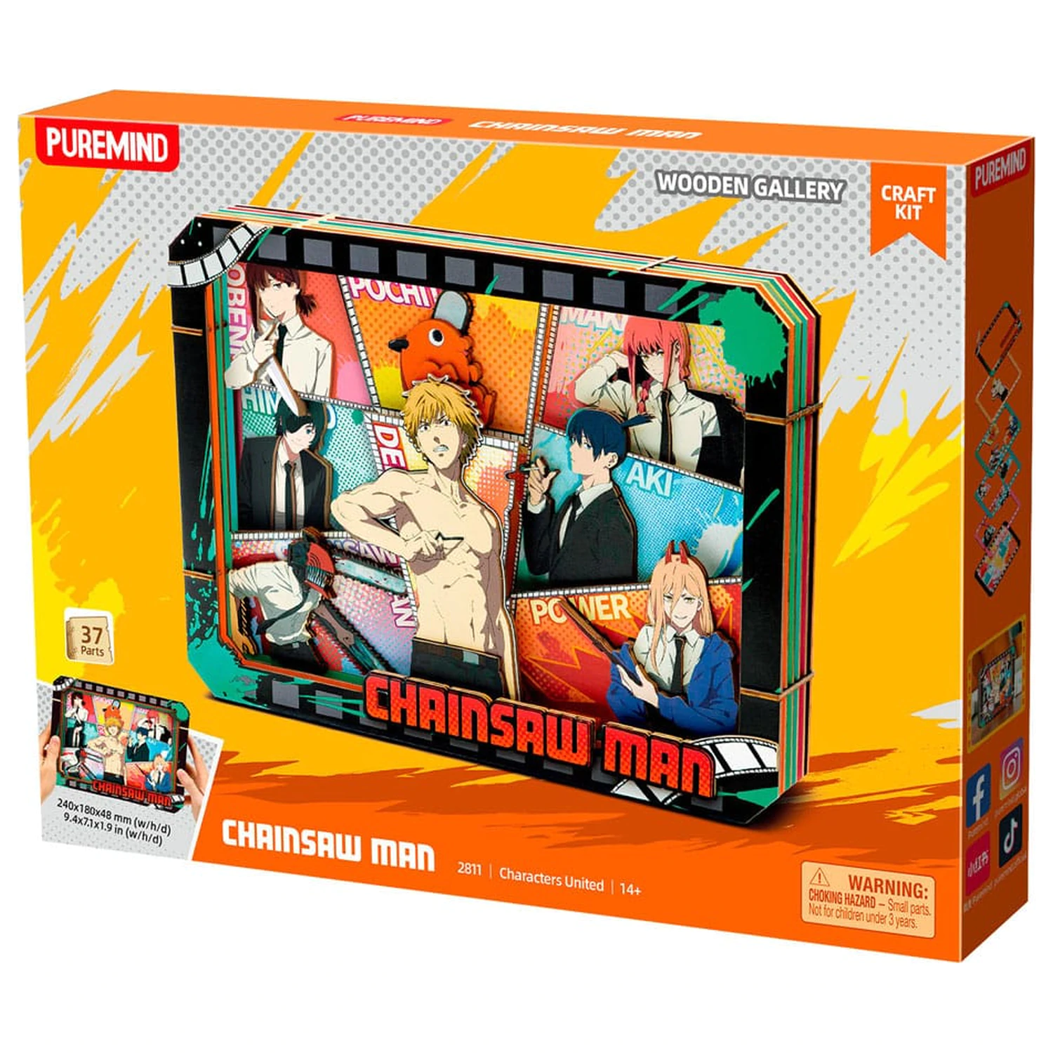 Chainsaw Man Model Kit Galerie din lemn (L) Charaters United poza produsului
