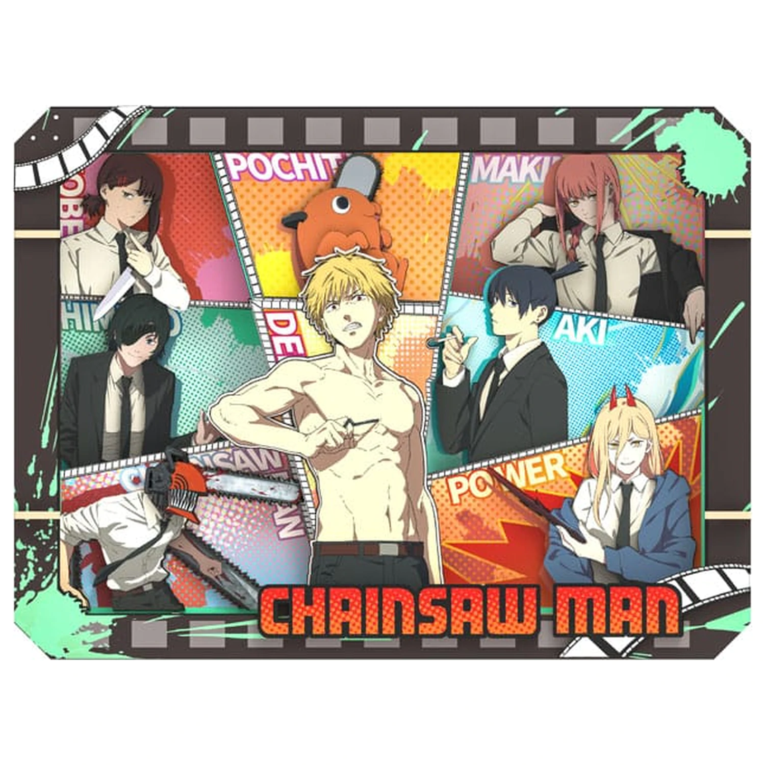 Chainsaw Man Model Kit Galerie din lemn (L) Charaters United poza produsului
