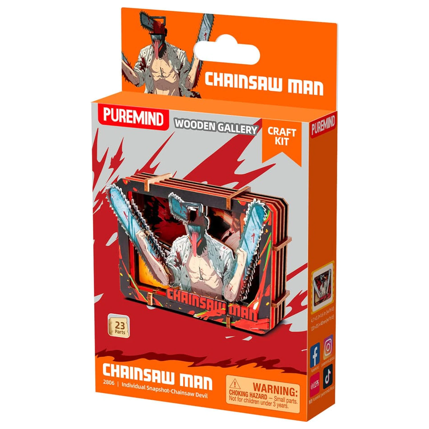 Chainsaw Man Kit model din lemn Galerie (S) Chainsaw Devil poza produsului