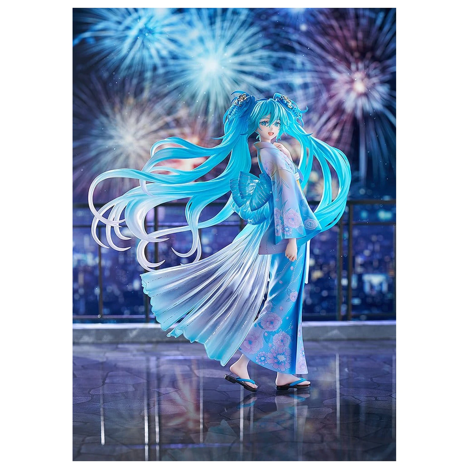 Character Vocal Series 01: Hatsune Miku Figurină din PVC 1/7 Music & Fire Works Ver. 23 cm poza produsului