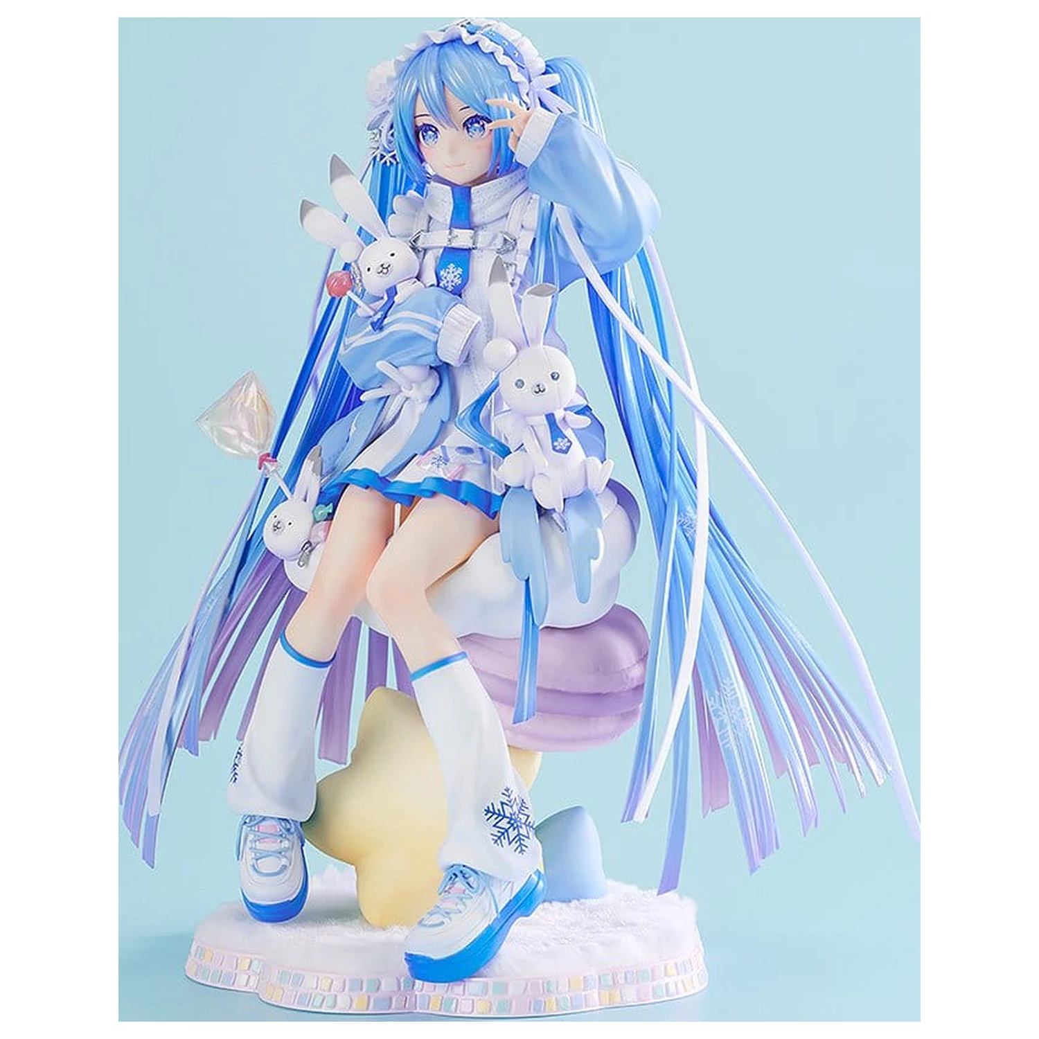 Character Vocal Series 01: Hatsune Miku Statuie PVC 1/7 Snow Miku: Yukiiro Pop Ver. 24 cm poza produsului
