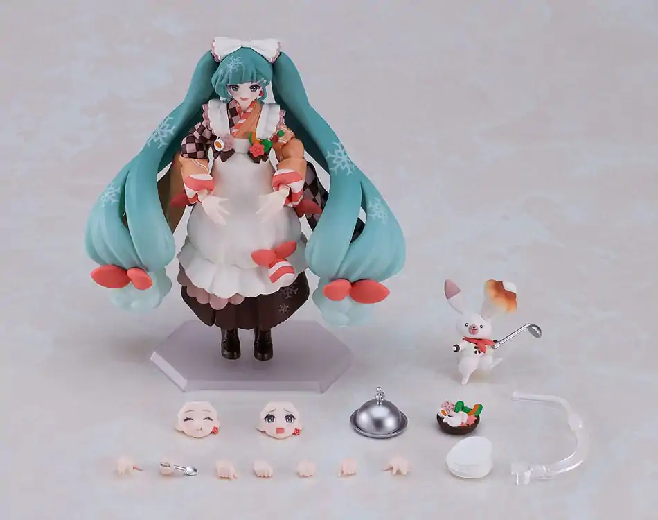 Character Vocal Series 01: Hatsune Miku Figurina de Acțiune Figma Snow Miku: Winter Delicacy Ver. 14 cm poza produsului