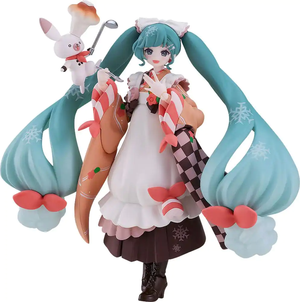 Character Vocal Series 01: Hatsune Miku Figurina de Acțiune Figma Snow Miku: Winter Delicacy Ver. 14 cm poza produsului