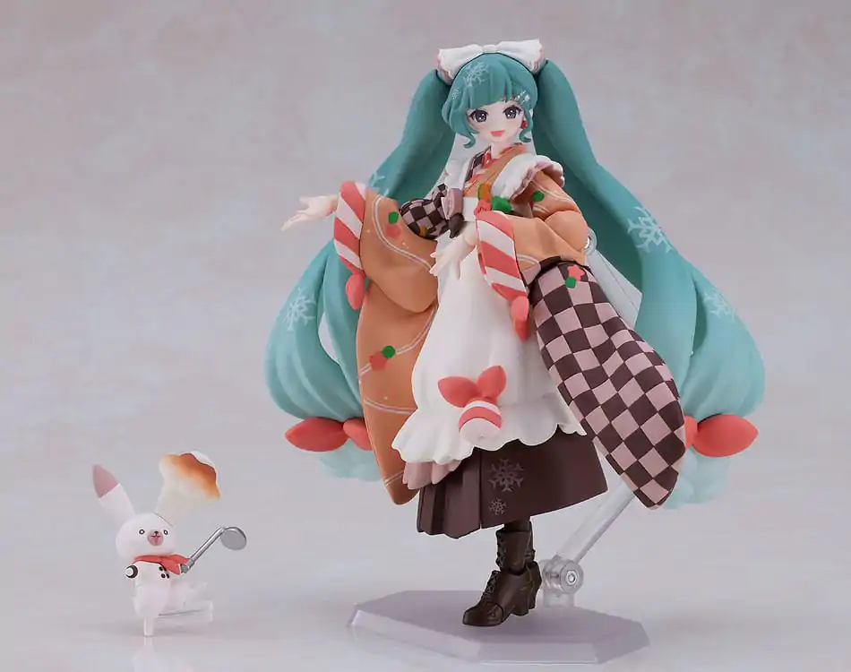 Character Vocal Series 01: Hatsune Miku Figurina de Acțiune Figma Snow Miku: Winter Delicacy Ver. 14 cm poza produsului