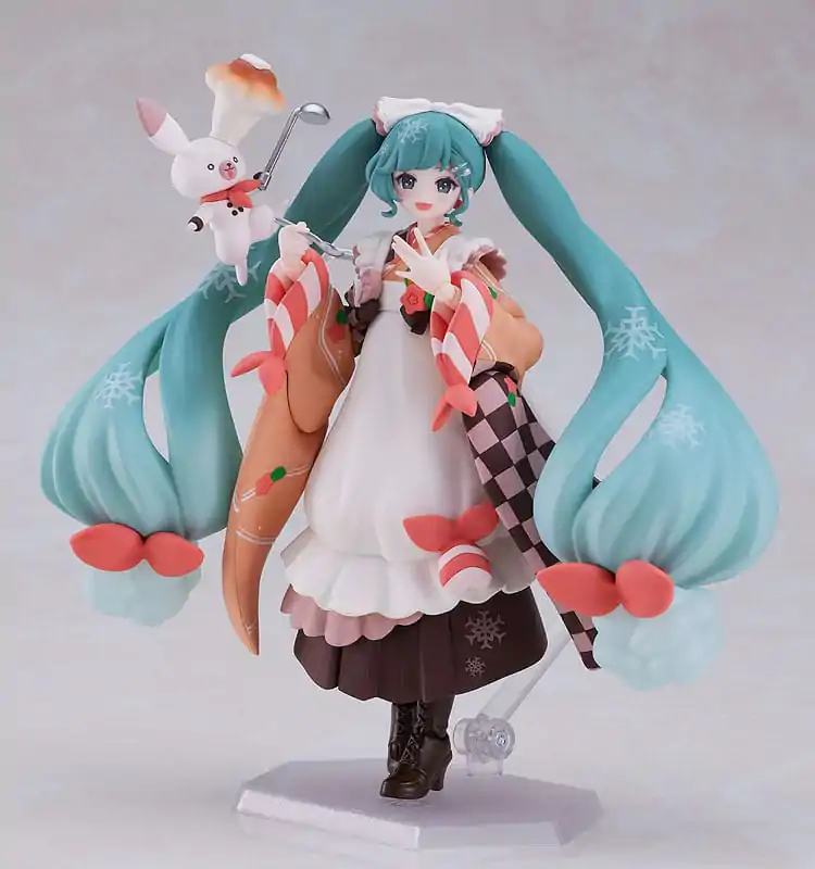 Character Vocal Series 01: Hatsune Miku Figurina de Acțiune Figma Snow Miku: Winter Delicacy Ver. 14 cm poza produsului