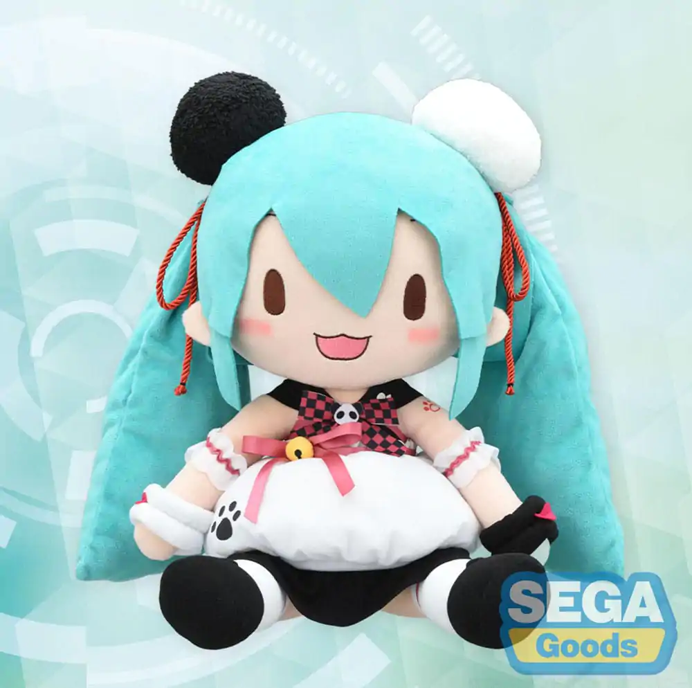 Character Vocal Series 01: Hatsune Miku Fuwa Petit Figurina de plus Hatsune Miku Panda Bun LL 40 cm poza produsului