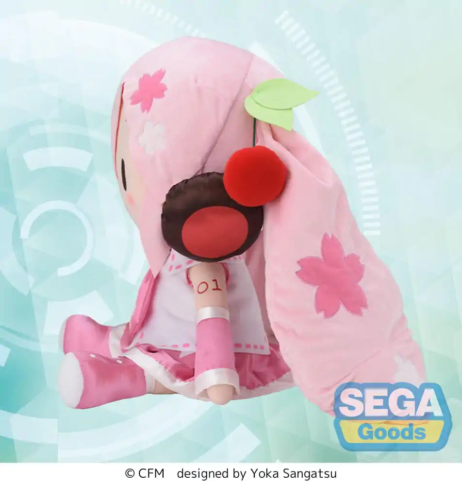 Character Vocal Series 01: Hatsune Miku Fuwa Petit Figurina de pluș Sakura Miku Dodeka Jumbo 50 cm poza produsului