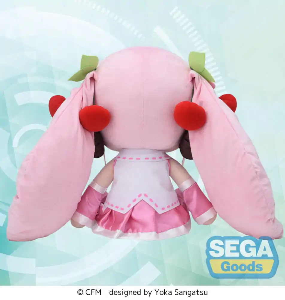 Character Vocal Series 01: Hatsune Miku Fuwa Petit Figurina de pluș Sakura Miku Dodeka Jumbo 50 cm poza produsului