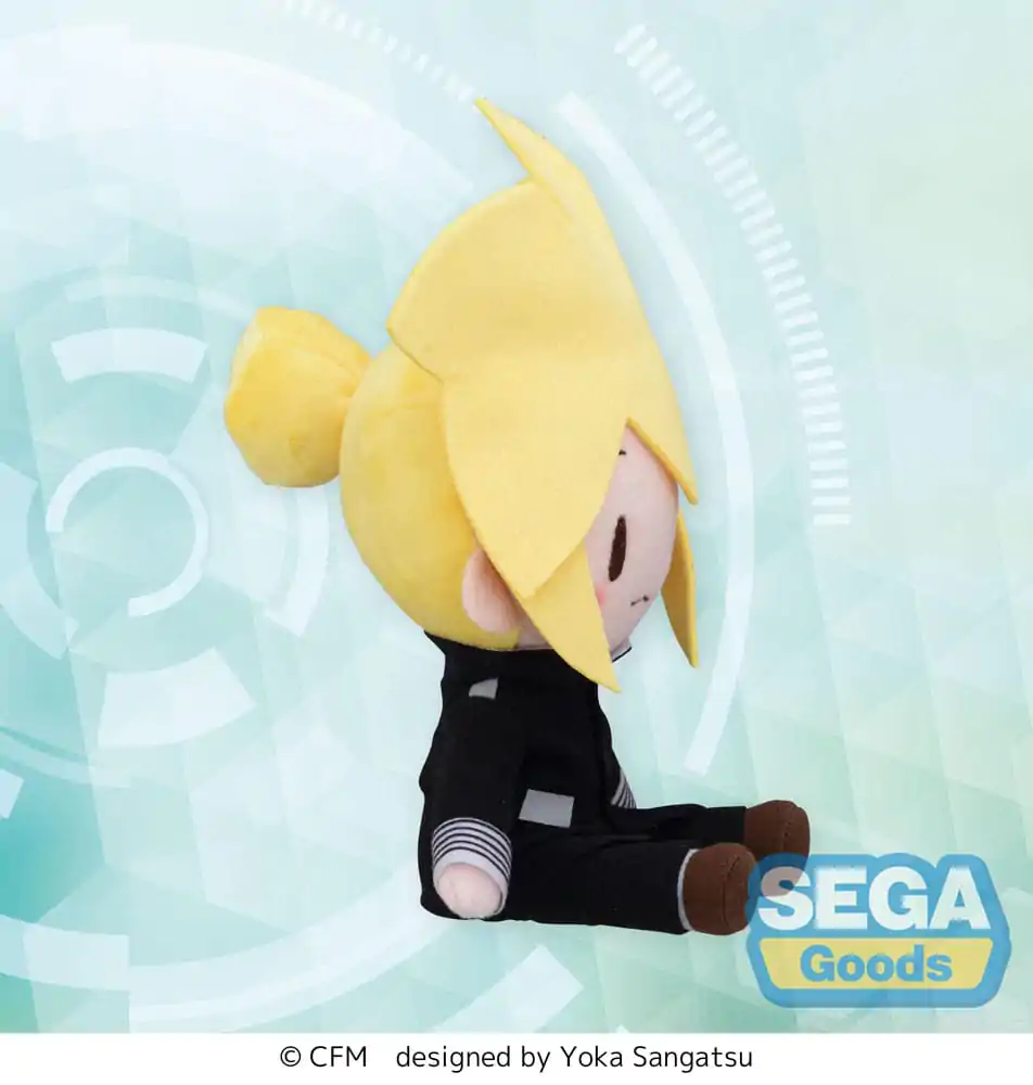 Character Vocal Series 02: Kagamine Rin/Len Figurina Mini de Pluș Fuwa Petit Kagamine Len Uniform Ver. (EX) 16 cm poza produsului