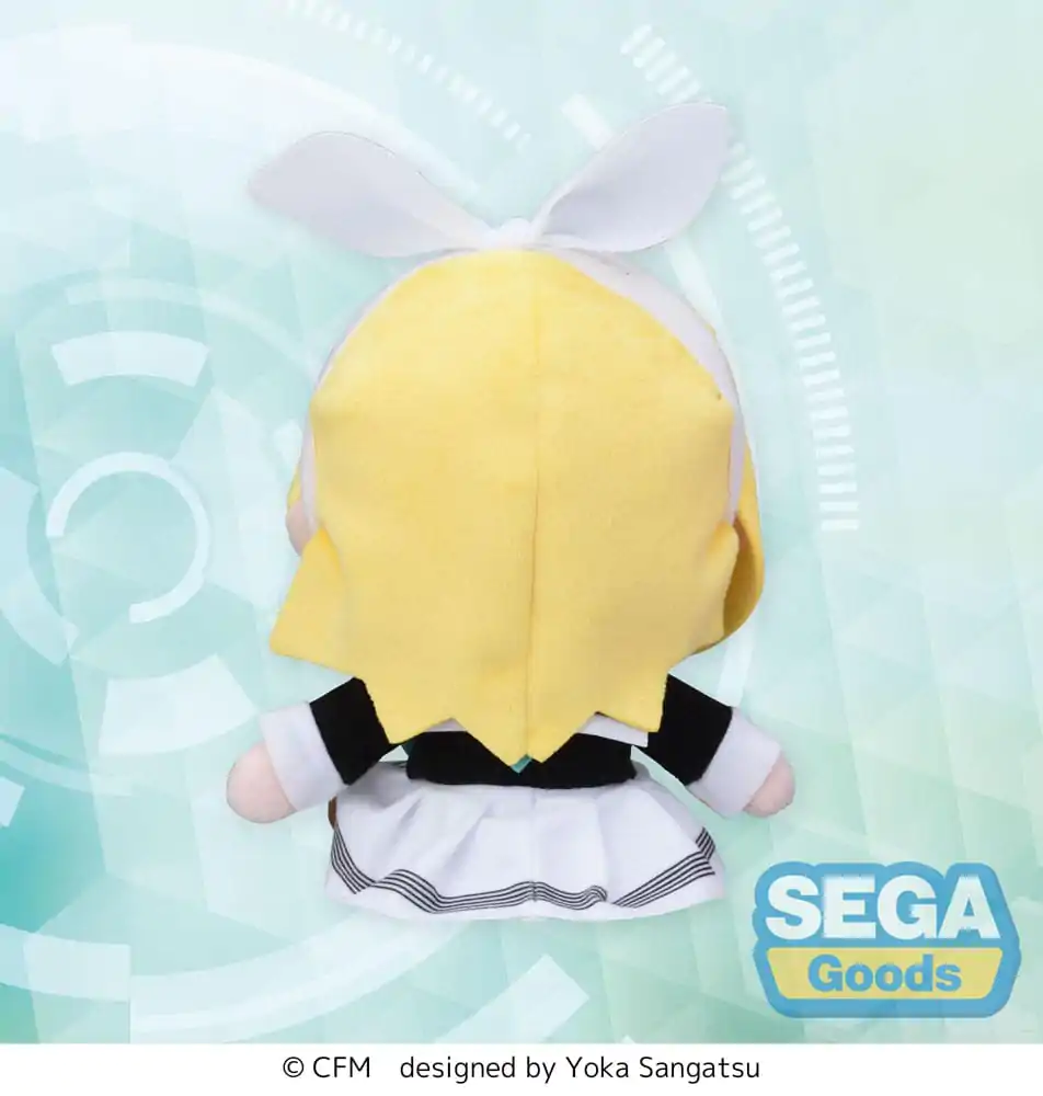 Character Vocal Series 02: Kagamine Rin/Len Figurina de pluș mini Fuwa Petit Kagamine Rin Uniform Ver. (EX) 16 cm poza produsului