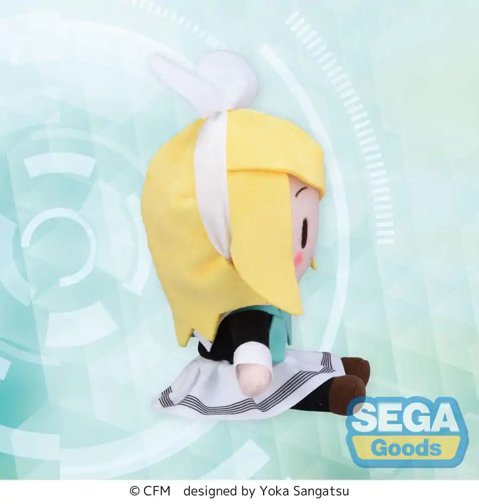 Character Vocal Series 02: Kagamine Rin/Len Figurina de pluș mini Fuwa Petit Kagamine Rin Uniform Ver. (EX) 16 cm poza produsului