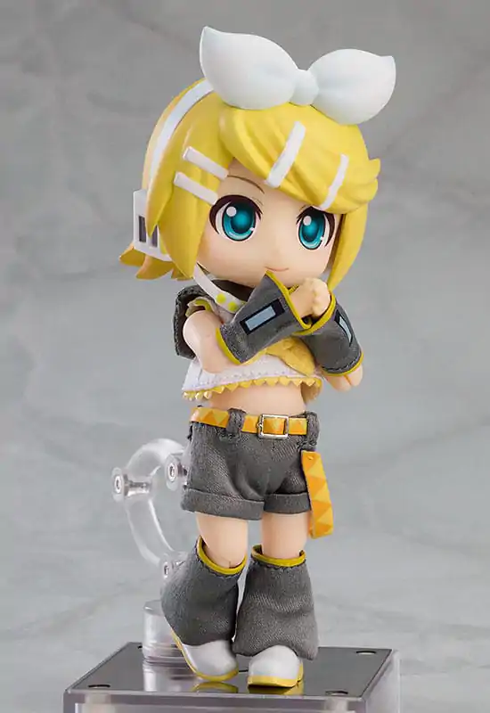 Seria Vocală de Personaje 02: Kagamine Rin/Len Nendoroid Păpușă Figurina de Acțiune Kagamine Rin 14 cm (reluare) poza produsului