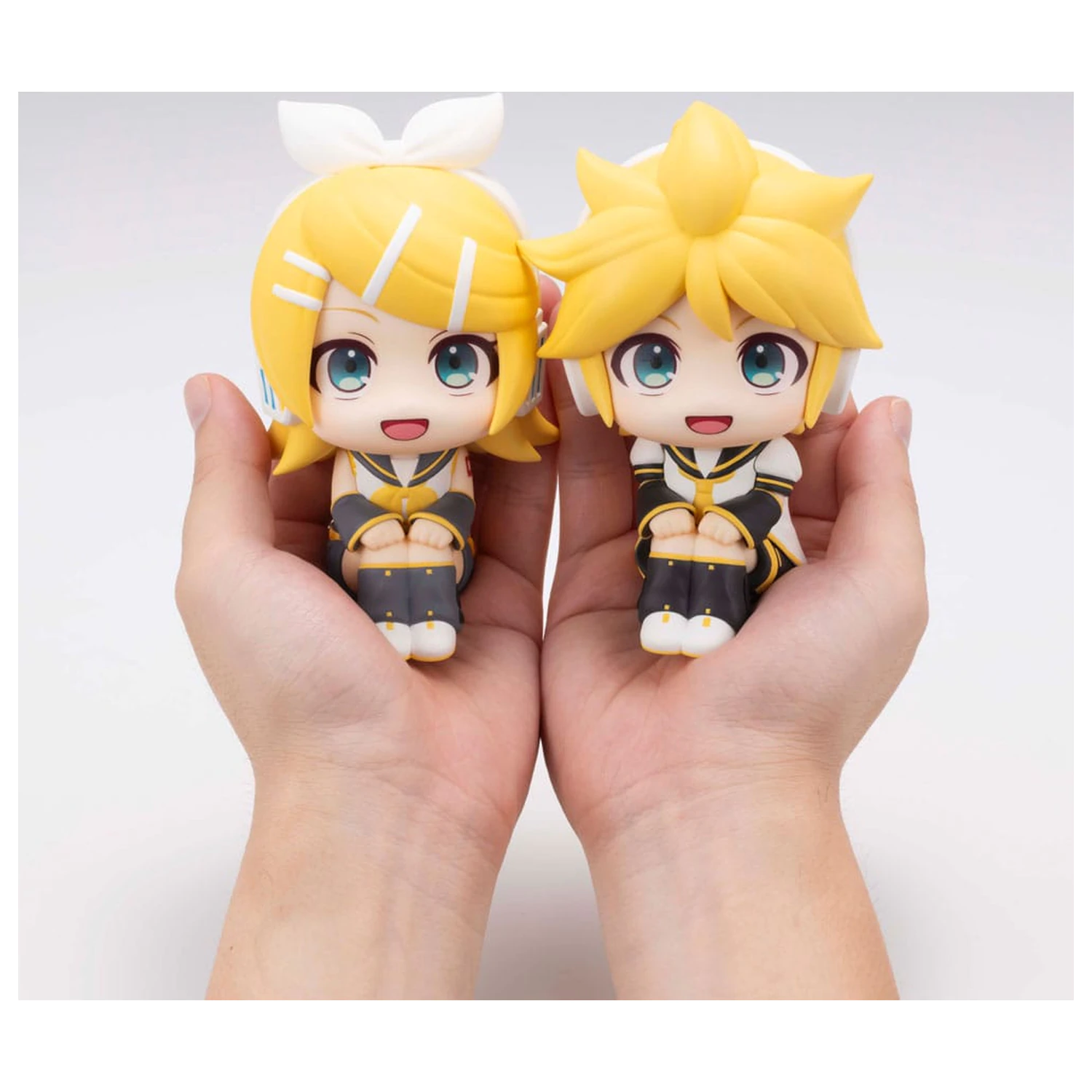 Character Vocal Series: Rin/Len Look Up PVC Statuie Hatsune Rin & Len Set (cu cadou) 11 cm poza produsului