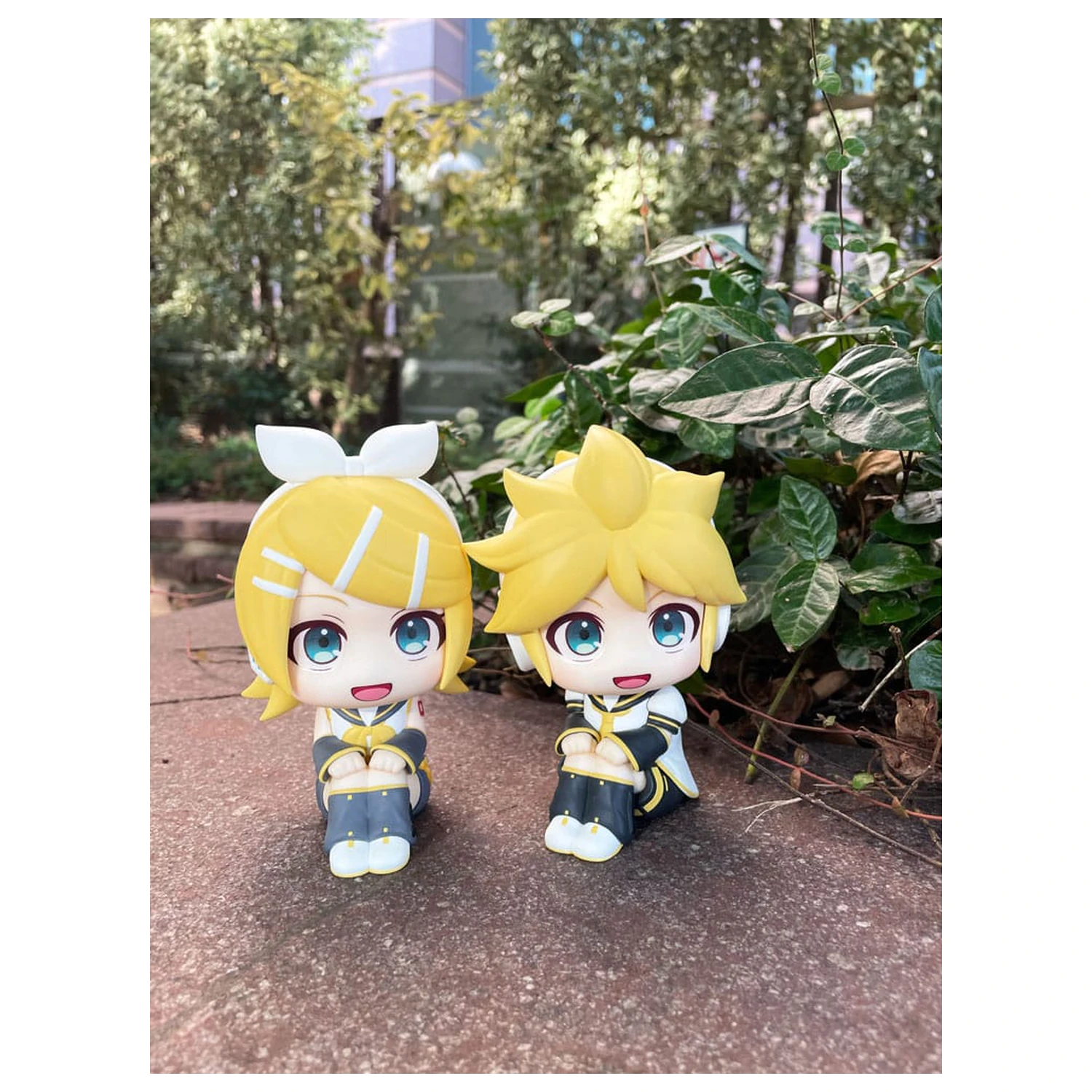 Character Vocal Series: Rin/Len Look Up PVC Statuie Hatsune Rin & Len Set (cu cadou) 11 cm poza produsului