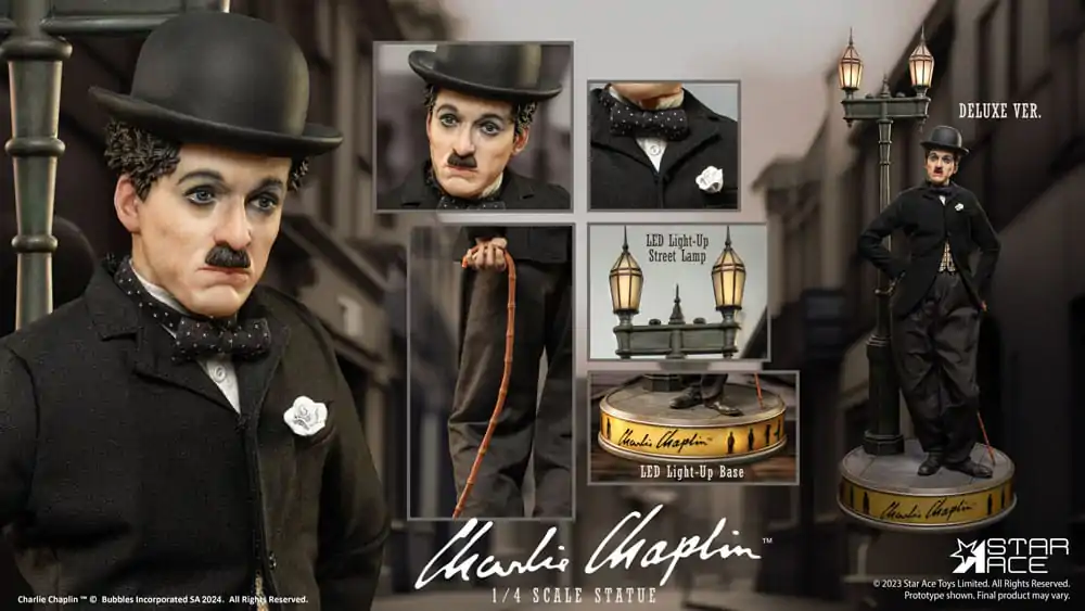 Statuie Charlie Chaplin 1/4 Versiune Deluxe 50 cm poza produsului