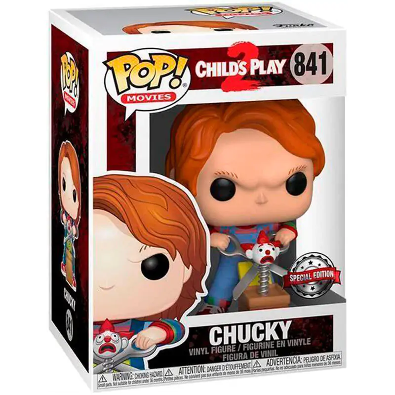 Child´s Play POP! Movies Figurina Vinil Chucky cu Buddy & Foarfecă Gigant 9 cm poza produsului