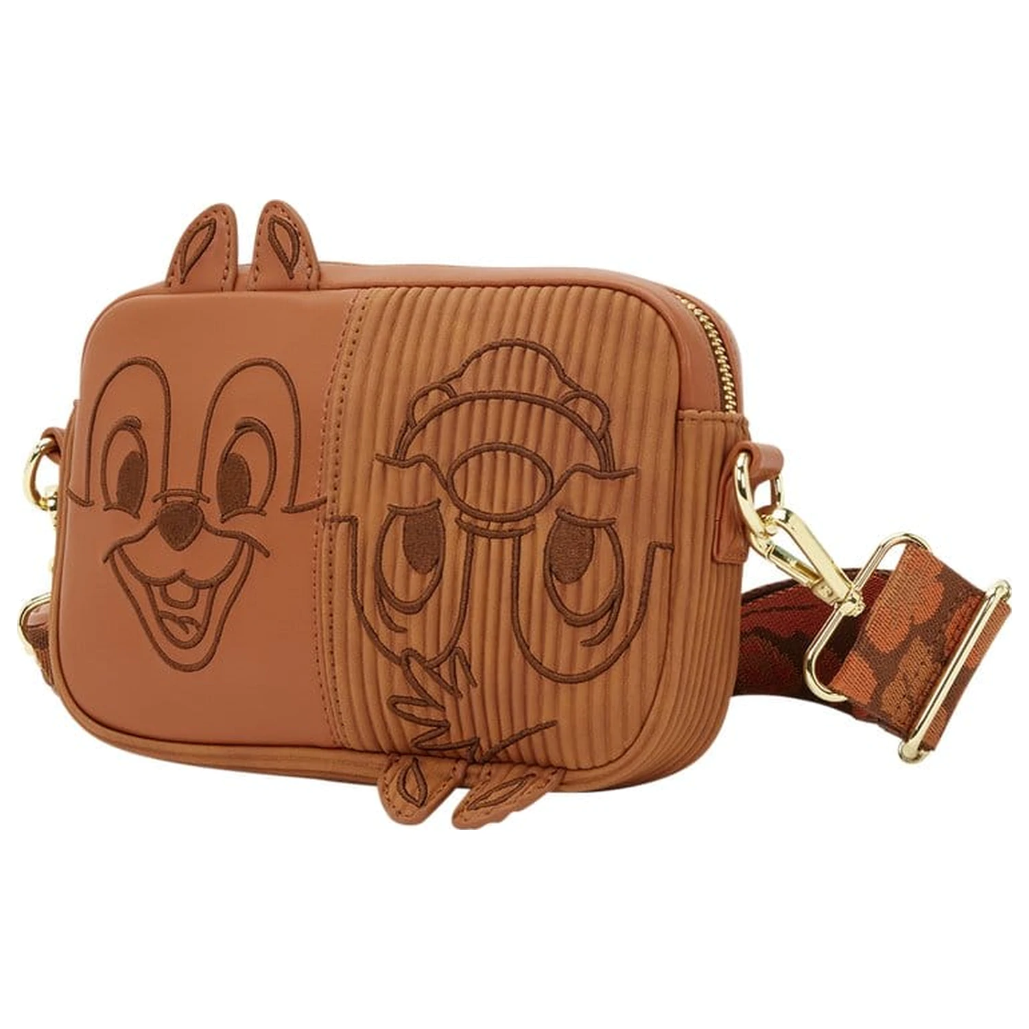 Chip 'n Dale: Rescue Rangers by Loungefly Sling Bag cu Coin Purse Corduroy Geanta de umar cu portofel mic si buzunar pentru monede din raiat poza produsului