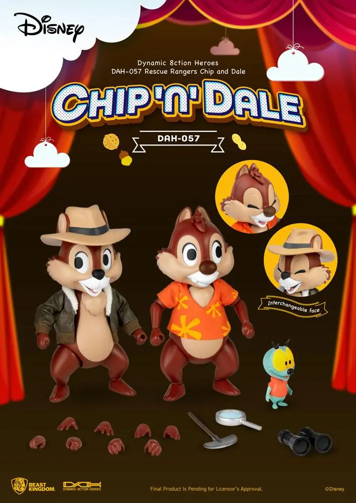 Chip 'n Dale: Rescue Rangers Dynamic 8ction Heroes figurine de acțiune 1/9 Chip & Dale 10 cm poza produsului