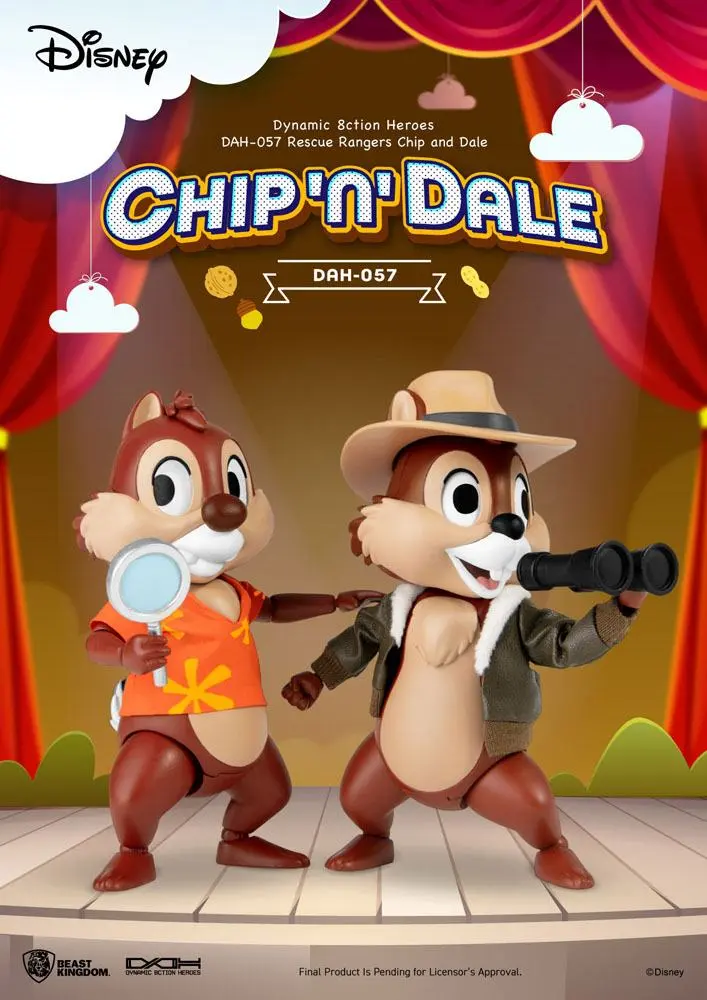 Chip 'n Dale: Rescue Rangers Dynamic 8ction Heroes figurine de acțiune 1/9 Chip & Dale 10 cm poza produsului