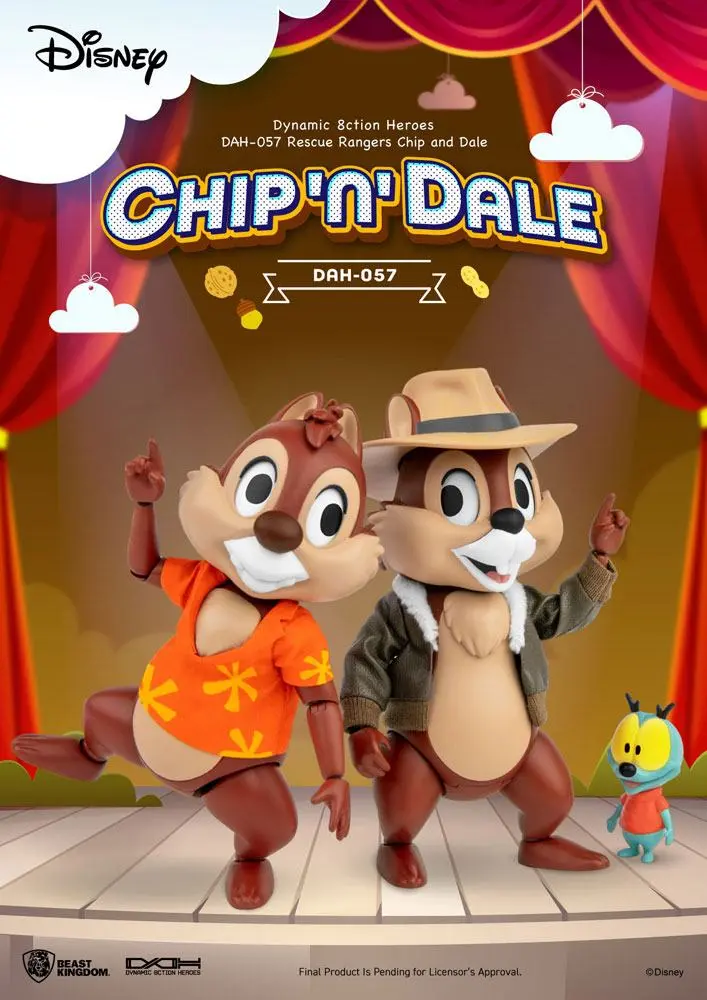 Chip 'n Dale: Rescue Rangers Dynamic 8ction Heroes figurine de acțiune 1/9 Chip & Dale 10 cm poza produsului