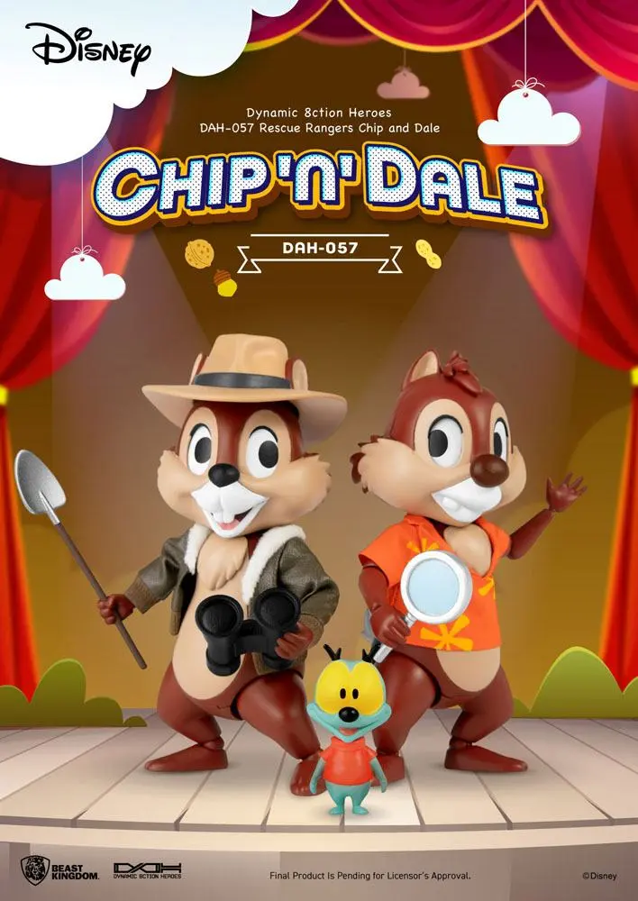 Chip 'n Dale: Rescue Rangers Dynamic 8ction Heroes figurine de acțiune 1/9 Chip & Dale 10 cm poza produsului