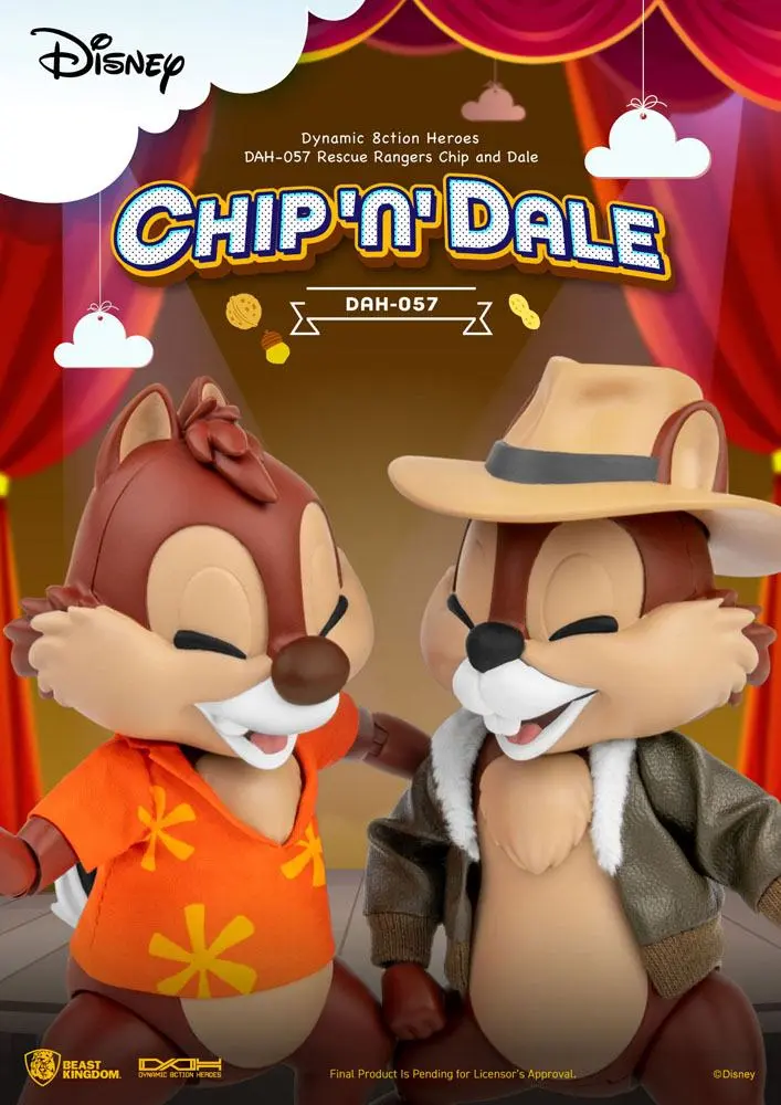 Chip 'n Dale: Rescue Rangers Dynamic 8ction Heroes figurine de acțiune 1/9 Chip & Dale 10 cm poza produsului