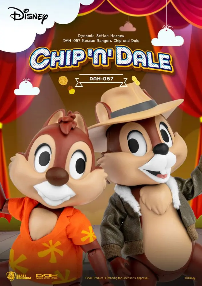 Chip 'n Dale: Rescue Rangers Dynamic 8ction Heroes figurine de acțiune 1/9 Chip & Dale 10 cm poza produsului