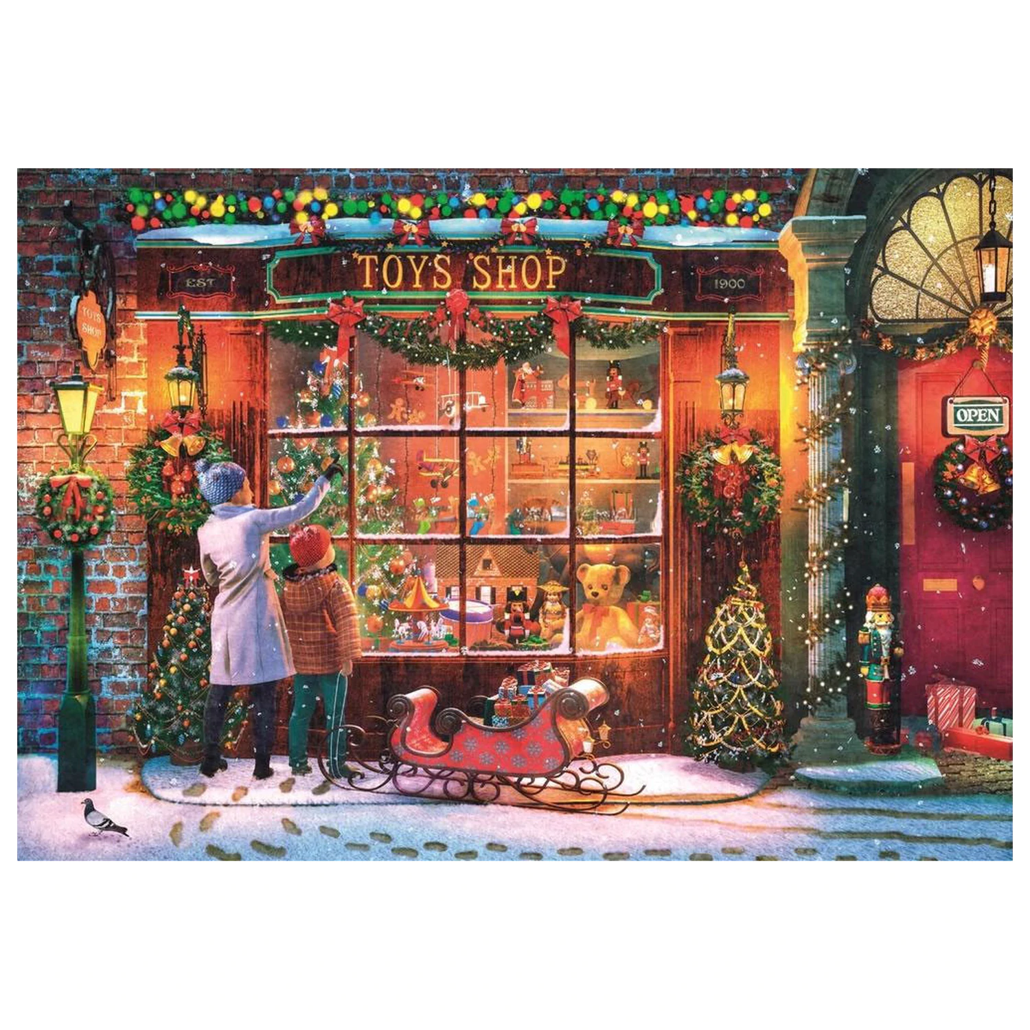 Christmas Old Toy Shop puzzle de 500 de piese poza produsului
