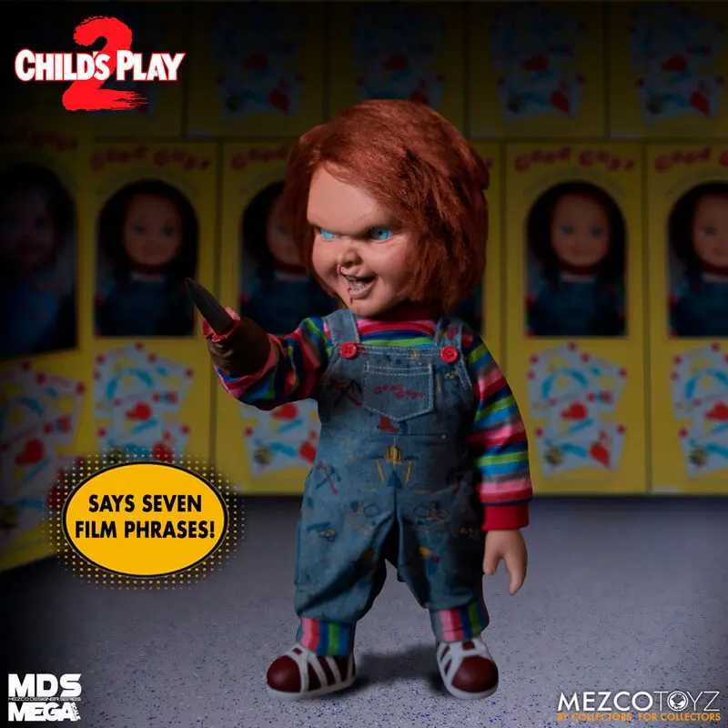 Child´s Play 2 Designer Series Păpușă Vorbitoare Menacing Chucky 38 cm poza produsului