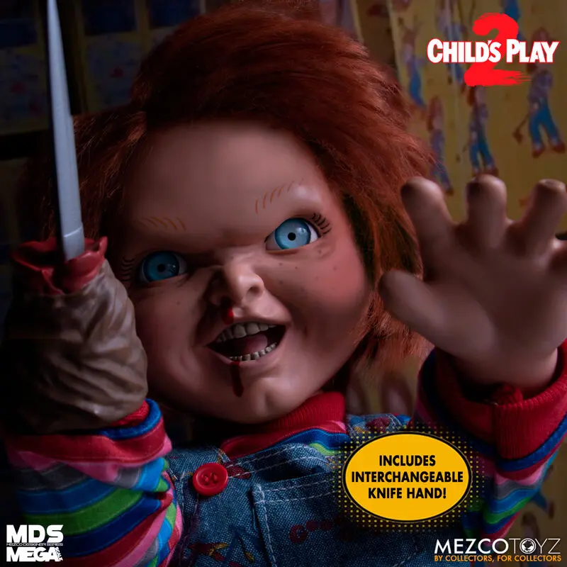 Child´s Play 2 Designer Series Păpușă Vorbitoare Menacing Chucky 38 cm poza produsului