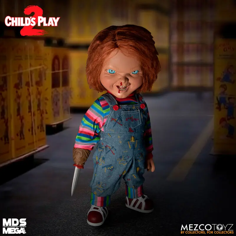 Child´s Play 2 Designer Series Păpușă Vorbitoare Menacing Chucky 38 cm poza produsului