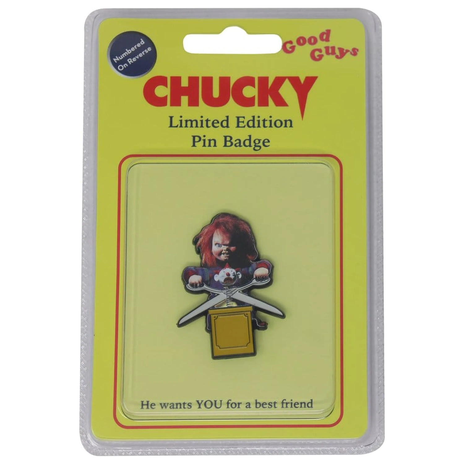 Insigna Chucky Pin Badge Editiune Limitata poza produsului
