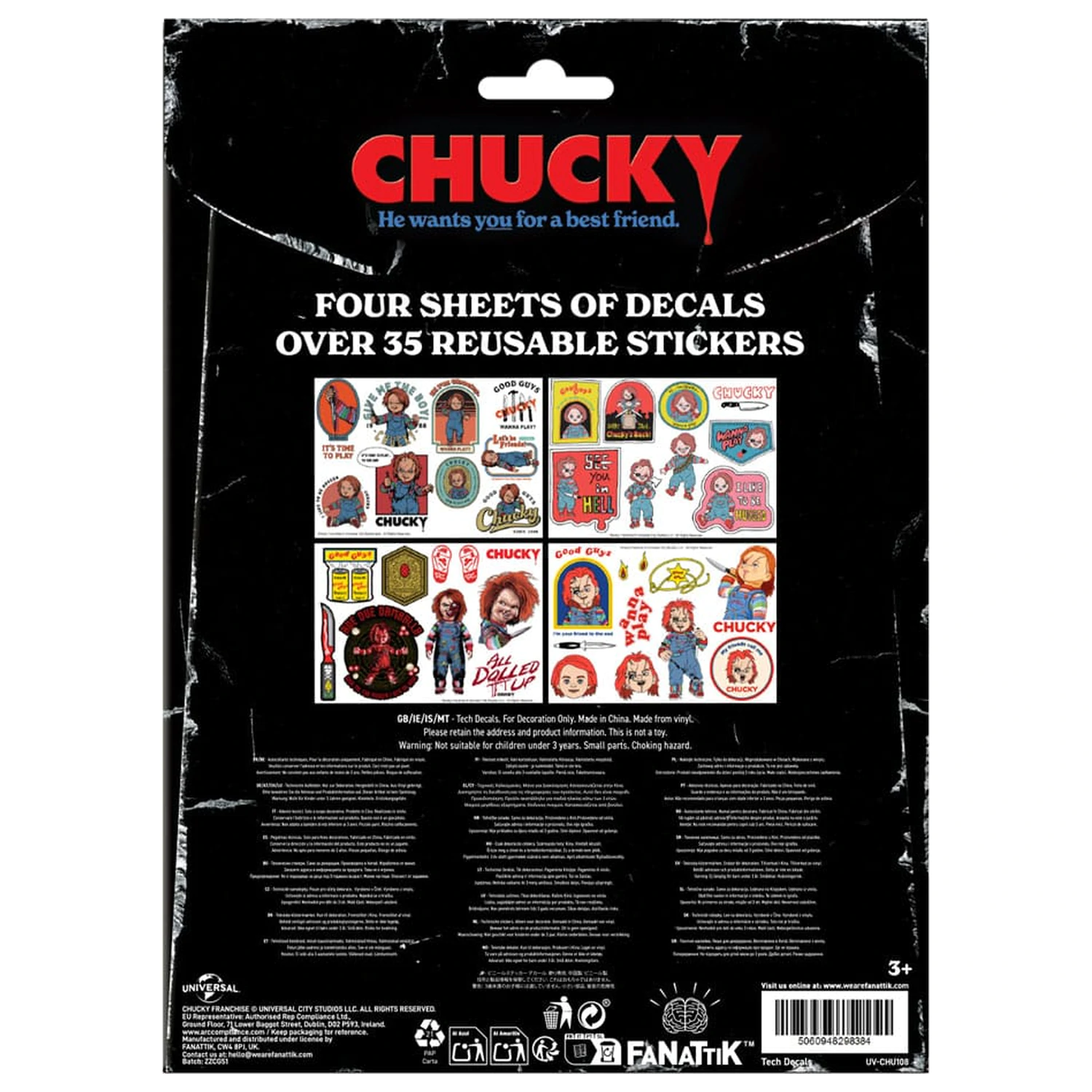 Chucky Tech Sticker Pack poza produsului