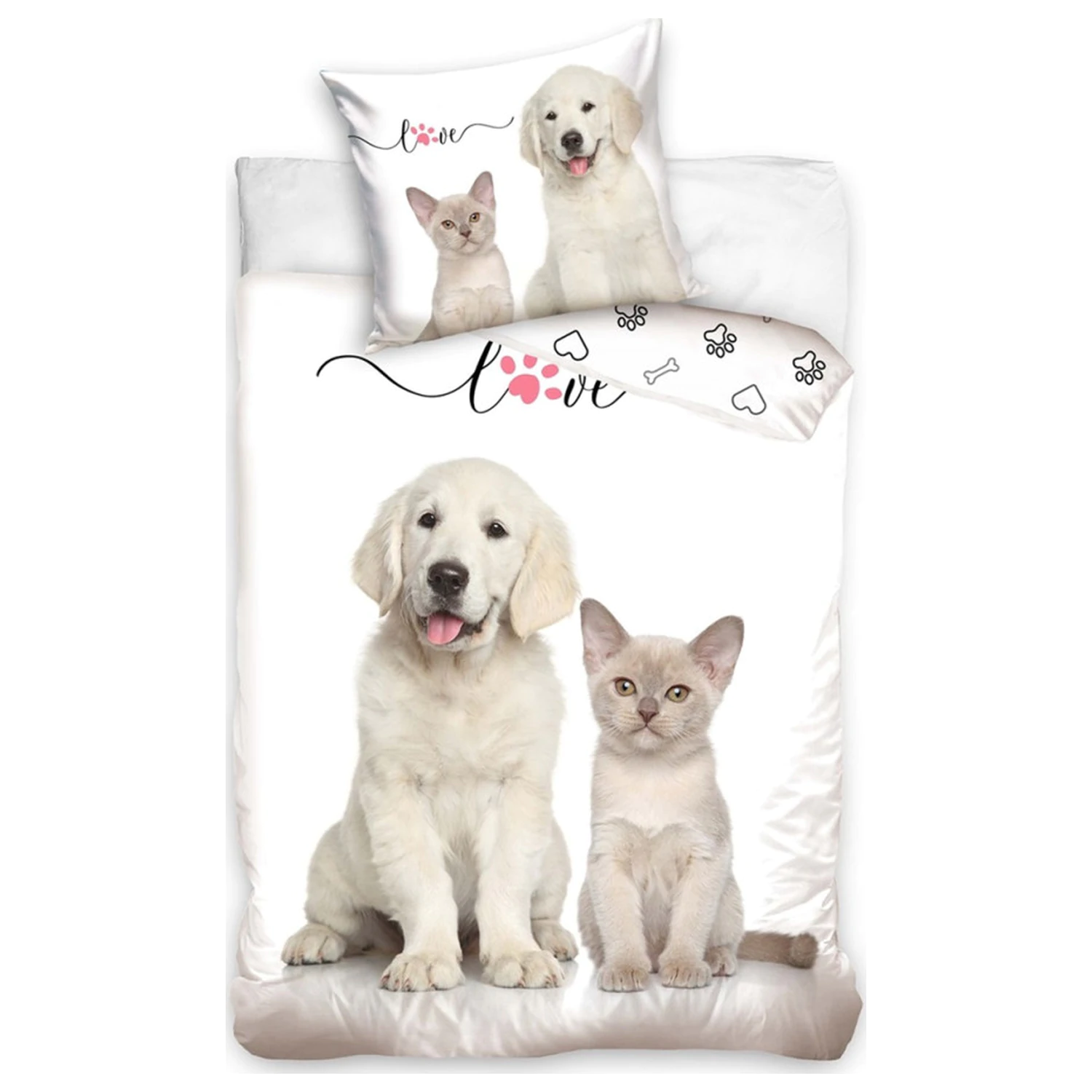 Cat and Dog Love Husa Pilota poza produsului