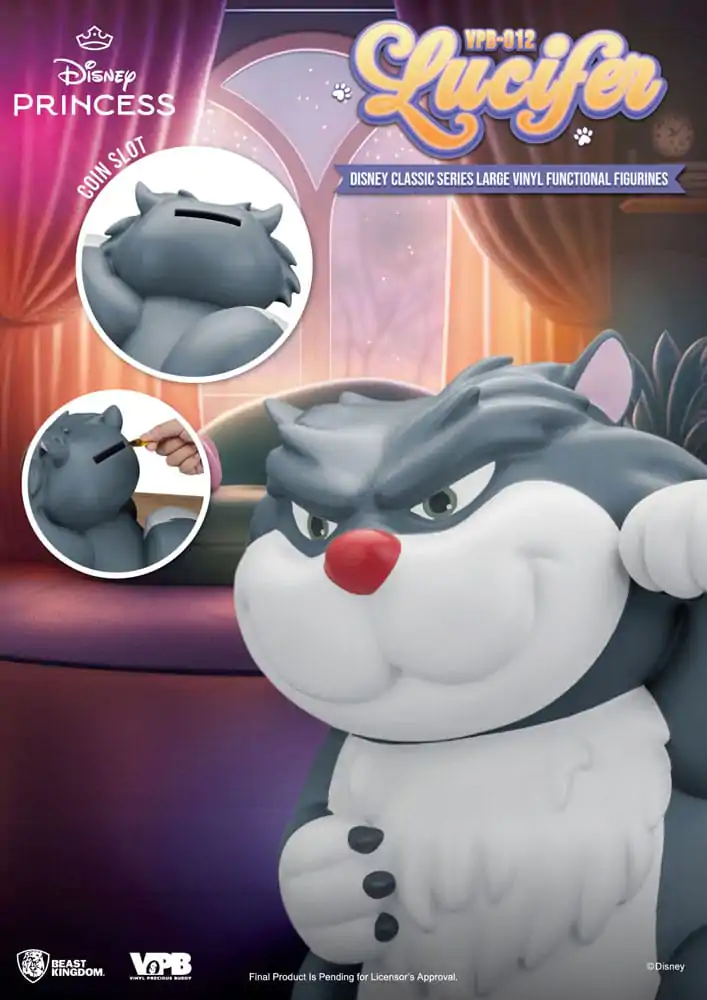 Cinderella Piggy Vinyl Bank Lucifer 33 cm poza produsului