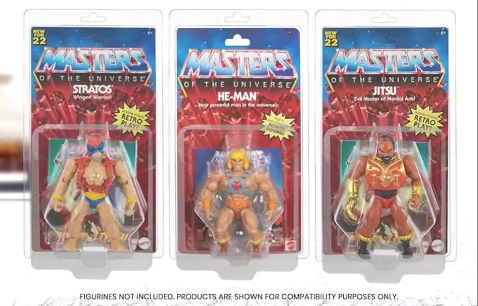 Clamshell PET Protectors set de 10 pentru Masters of the Universe Action Figures poza produsului