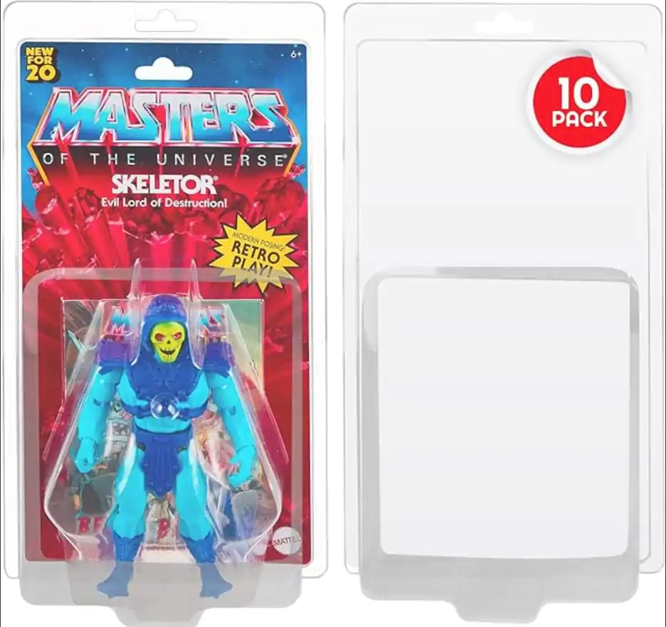 Clamshell PET Protectors set de 10 pentru Masters of the Universe Action Figures poza produsului