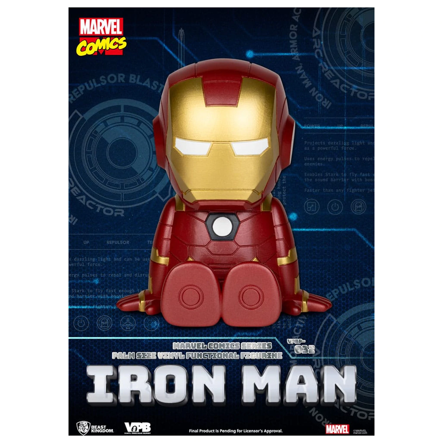 Classic Marvel Comics pusculita din vinil Iron-man 12 cm poza produsului