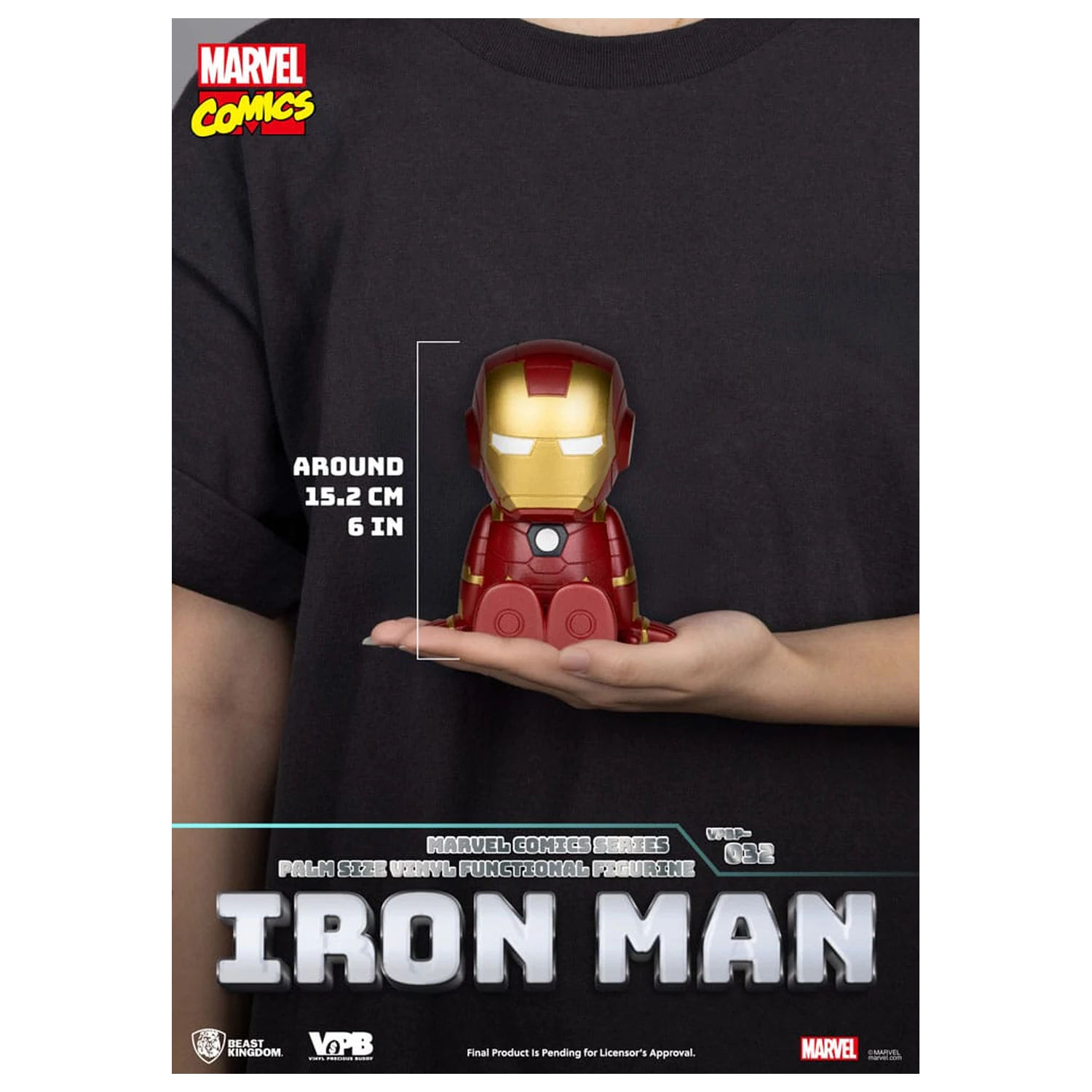 Classic Marvel Comics pusculita din vinil Iron-man 12 cm poza produsului