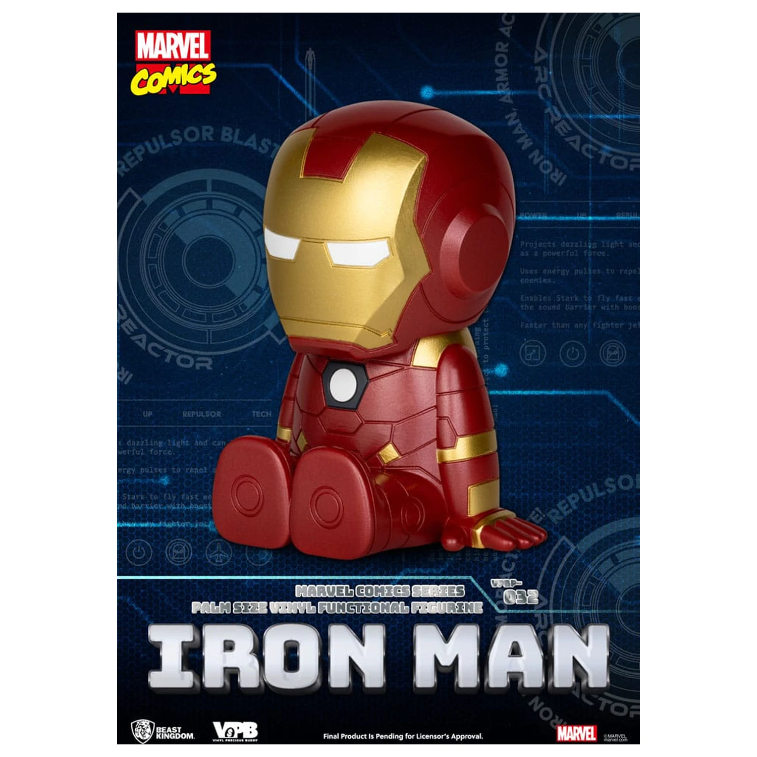 Classic Marvel Comics pusculita din vinil Iron-man 12 cm poza produsului