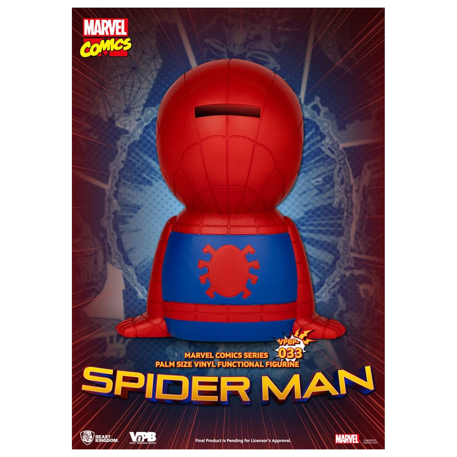 Classic Marvel Comics Piggy Vinyl Bank Spiderman 12 cm poza produsului