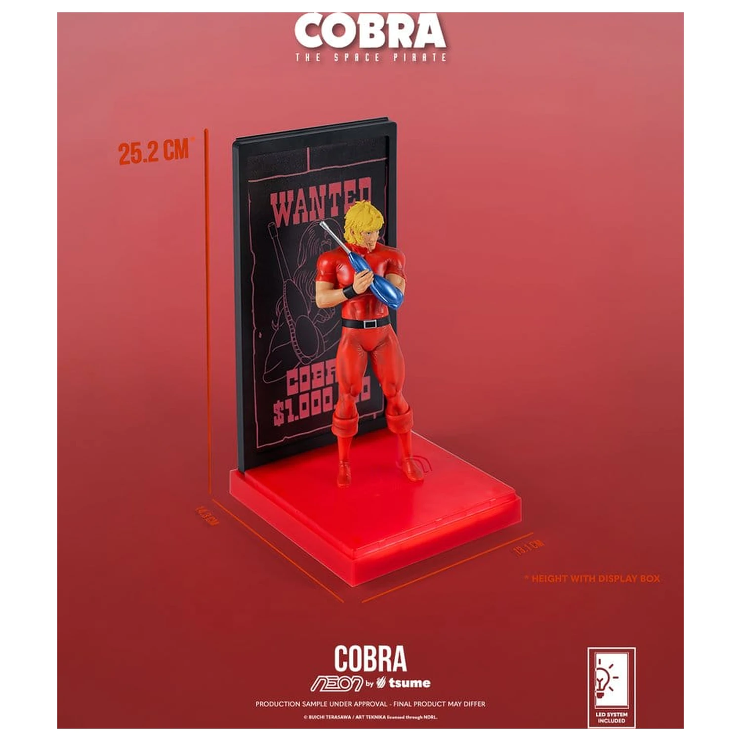 Figura Cobra Neon 1/9 Cobra The Space Pirate 20 cm poza produsului