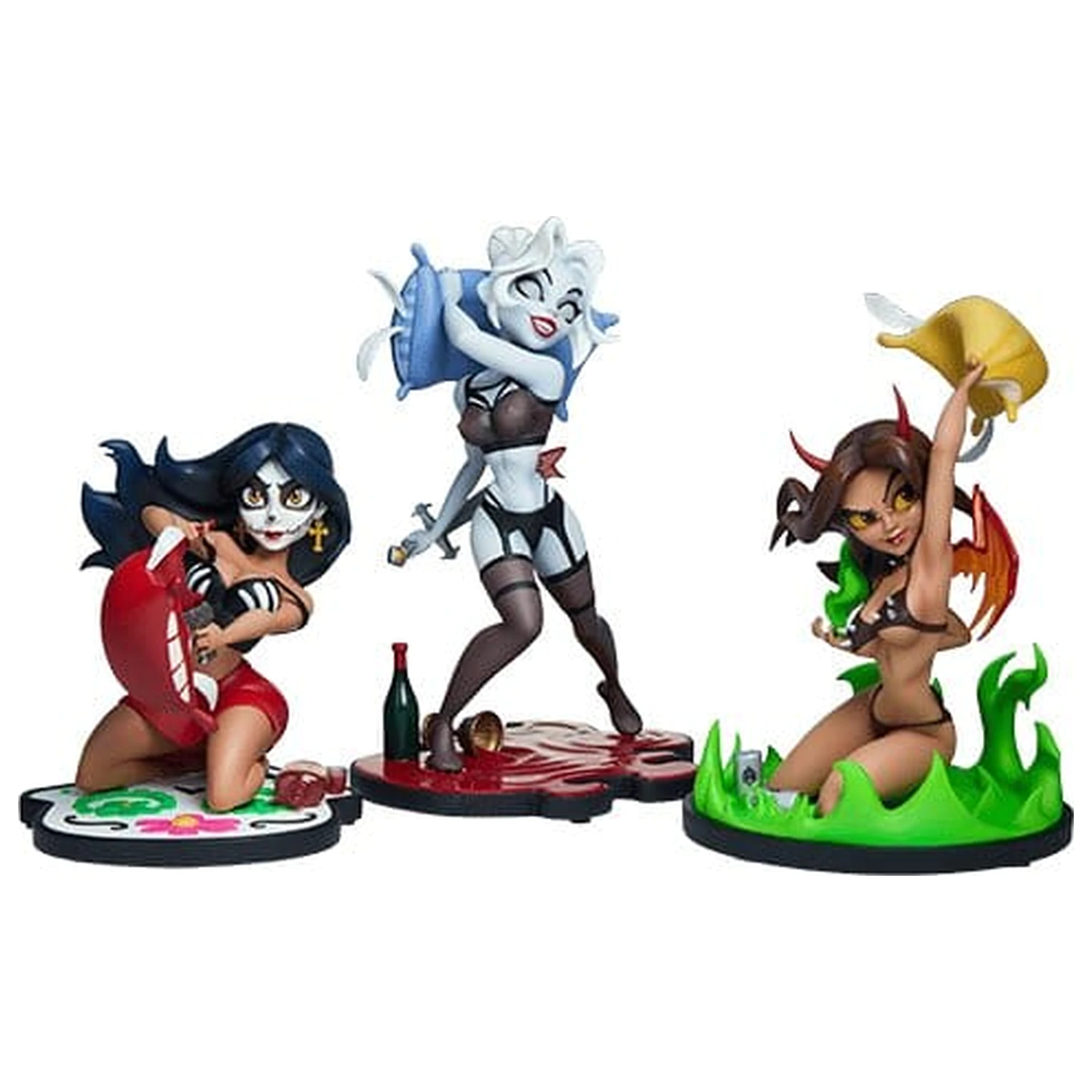 Coffin Comics Statuete Designer Set Sleepover In Hell poza produsului