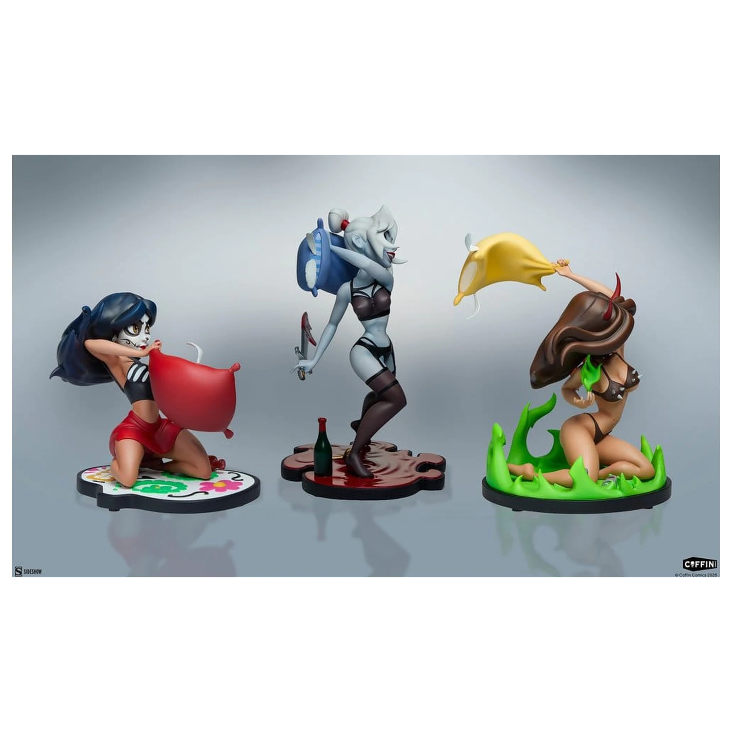 Coffin Comics Statuete Designer Set Sleepover In Hell poza produsului