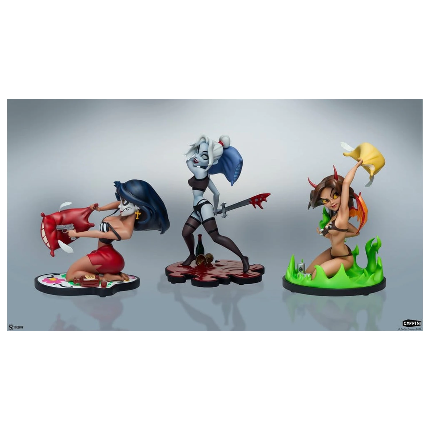 Coffin Comics Statuete Designer Set Sleepover In Hell poza produsului