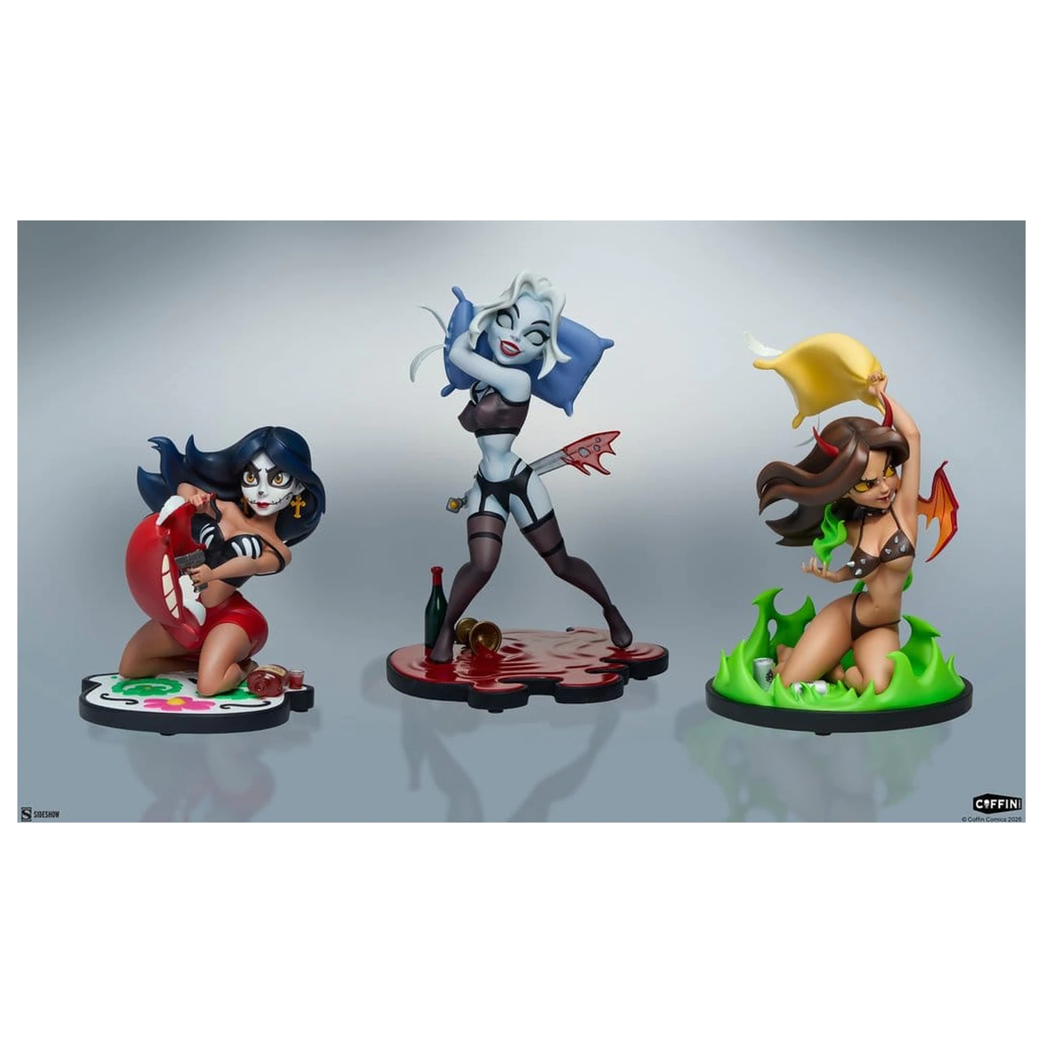 Coffin Comics Statuete Designer Set Sleepover In Hell poza produsului
