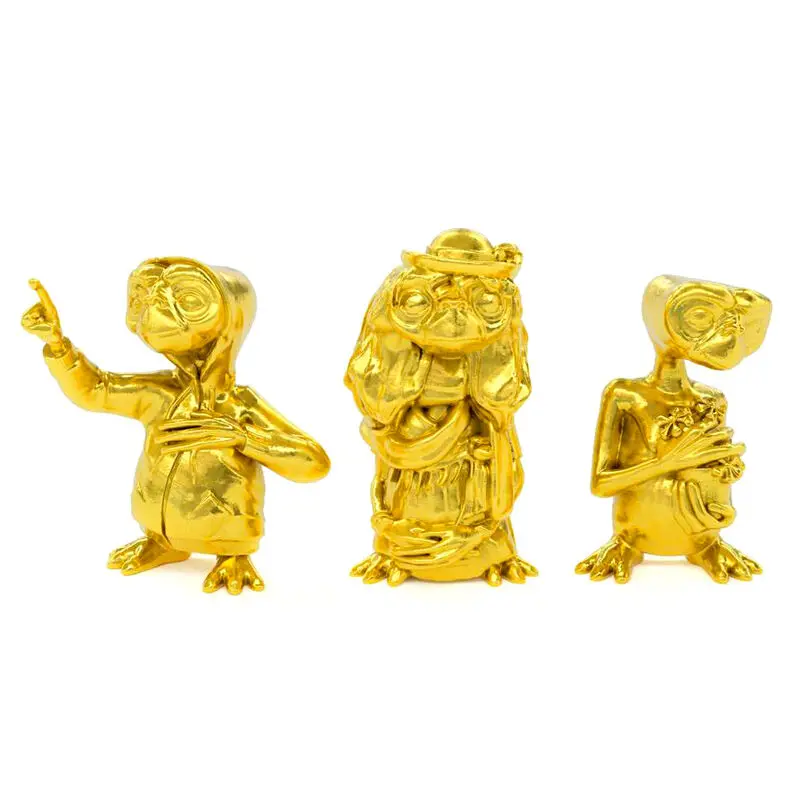 E.T. the Extra-Terrestrial Collector's Set Mini Figurine 3-pack Ediție Aurie 5 cm poza produsului