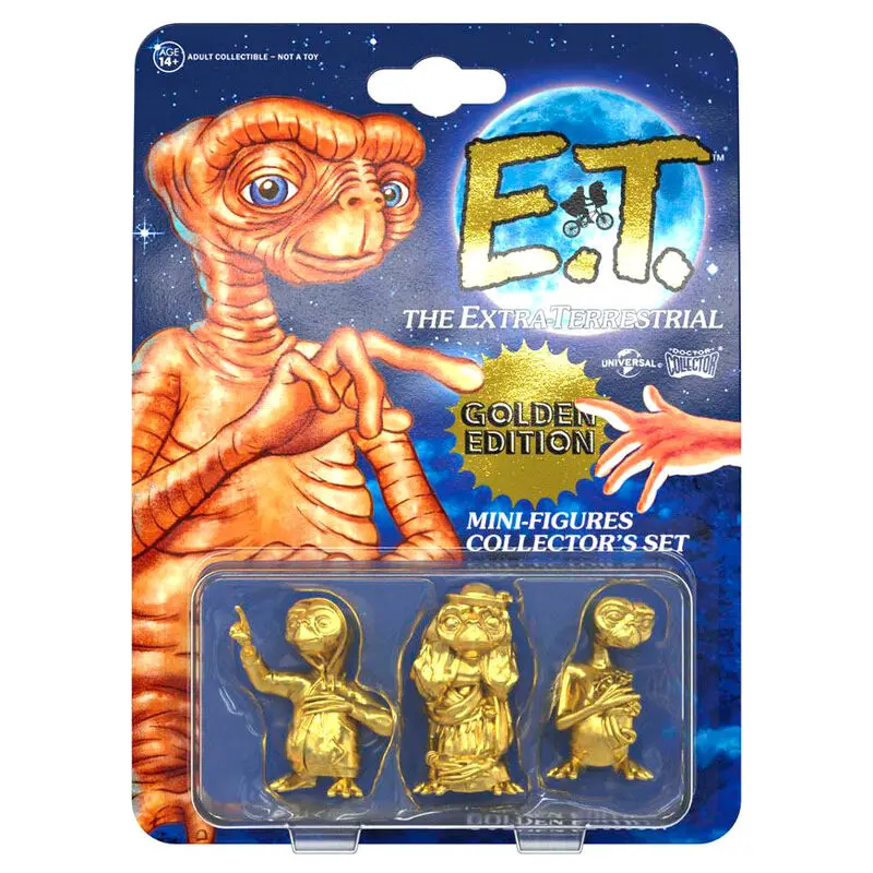 E.T. the Extra-Terrestrial Collector's Set Mini Figurine 3-pack Ediție Aurie 5 cm poza produsului