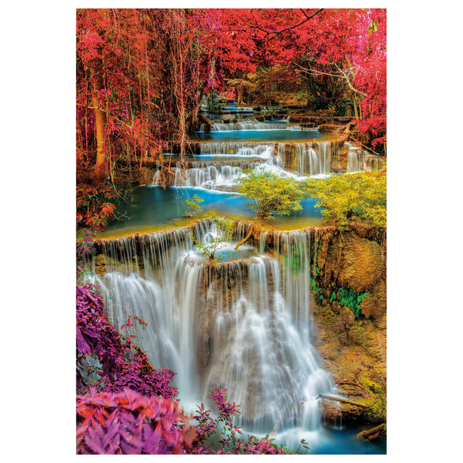 Colorful Thai Falls puzzle 1000 piese poza produsului